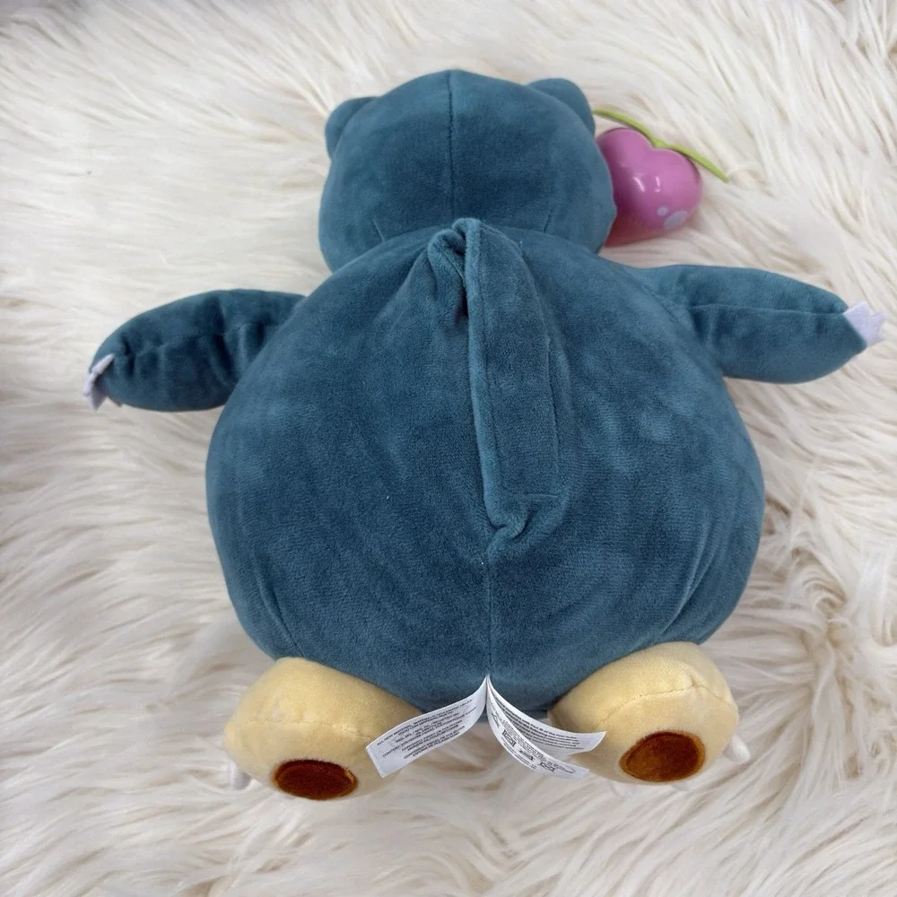 Pokemon Official Snooze Action Snorlax Interactive Toy Plush Snores When Pressed